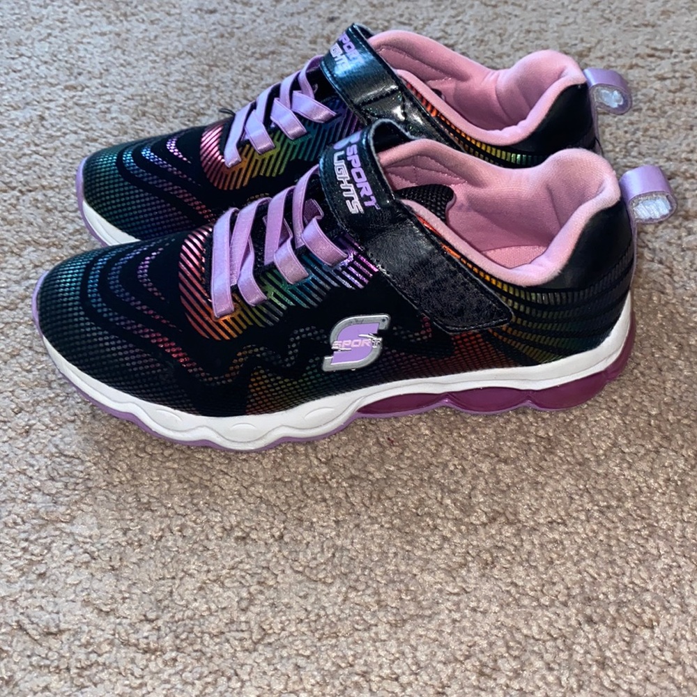 Sketchers Sport Lights Girls Size 2